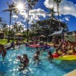 swimming pool at airlie beach hostel
