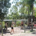 beach volleyball court nomads backpackers noosa
