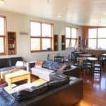 lounge, kitchen at on top hostel dunedin