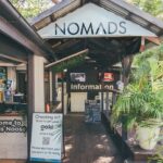 Front of Nomads Noosa Hostel reception